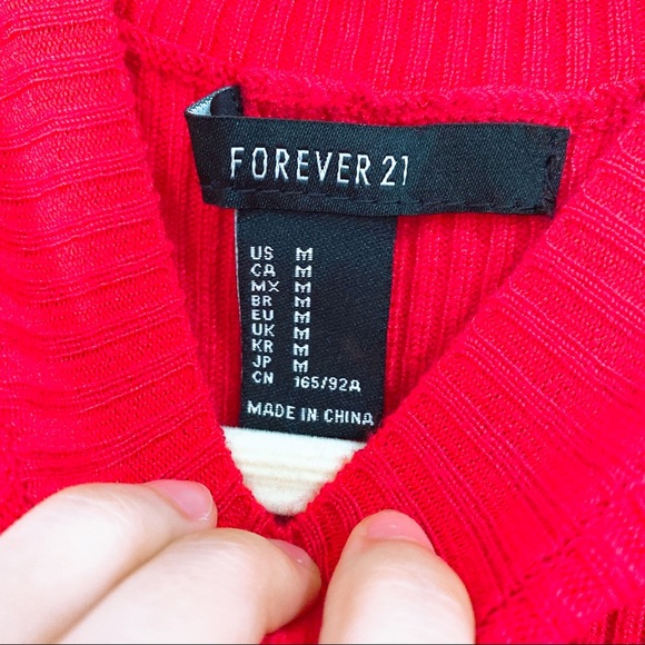 Ribbed Halter Sleeveless Bodycon Dress Red - Picture 8 of 8